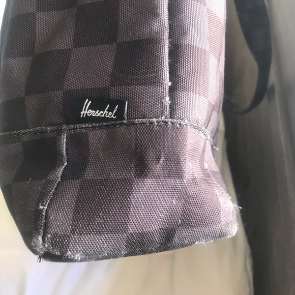 Herschel Tote - Black/Gray Checkered - Picture 6 of 8